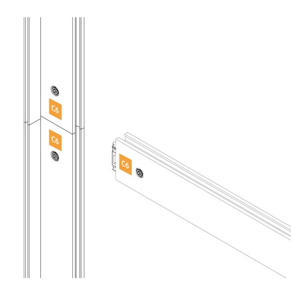 connessione-numerata-profili-alluminio-VCT-modalità-lineare