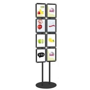 cornici-a-scatto-A4-espositore-porta-avvisi-autoportante-da-terra