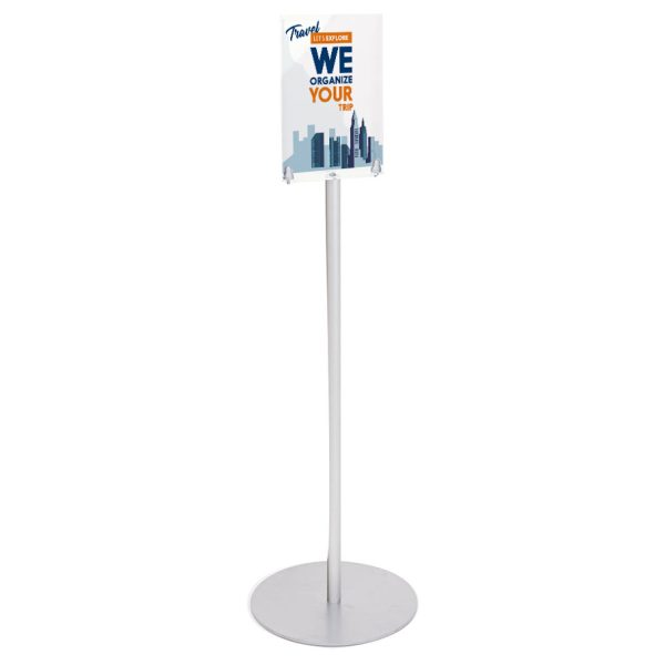 PBS505ZD-porta-avvisi-A4-in-plexiglass-da-terra-verticale-personalizzato