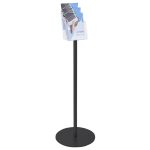 PBSLV11-espositore-nero-porta-depliant-A5-3-tasche